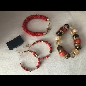 Earrings and bracelets Lot